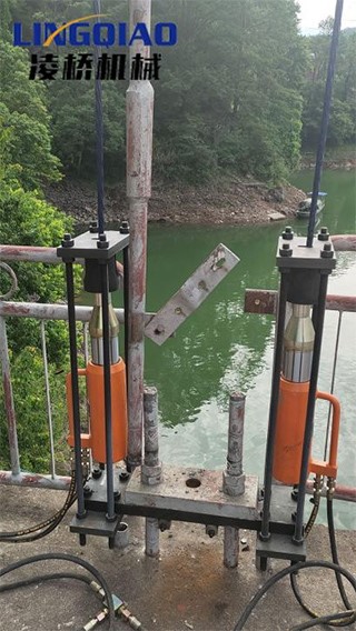 suspension bridge suspender replacement prestressed tensioning project
