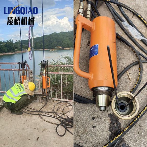 mono strand jack for suspension bridge boom replacement projects